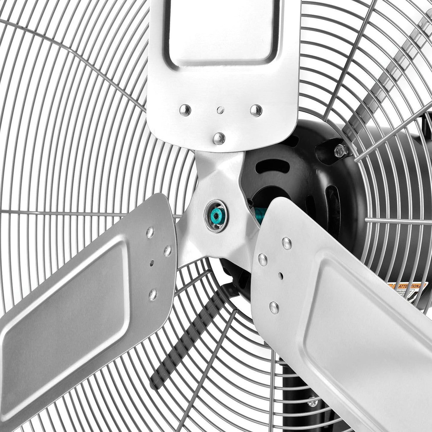 Global Industrial Deluxe Oscillating Wall Mount Fan, 24" Diameter, 1/2HP, 8,650CFM