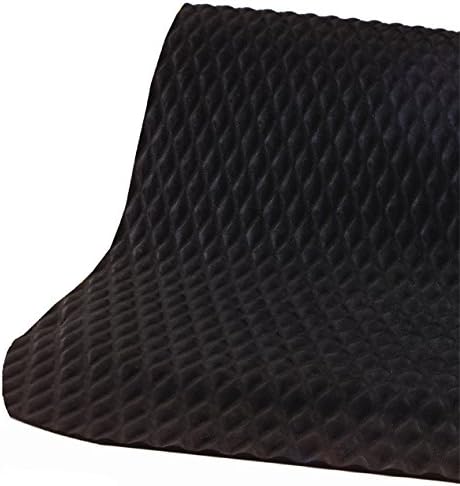American Floor Mats Hog Heaven 5/8 inch Black & Yellow Border 3' x 10' Nitrile Backed Anti-Fatigue Comfort Mat