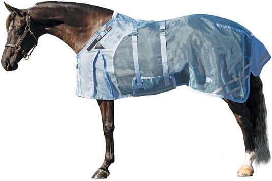 Schneiders Mosquito Mesh II Adjusta-Fit Horse Fly Sheets | Insect & UV Protection for Horses | Durable 350D Mesh | Reflective Safety Stripes