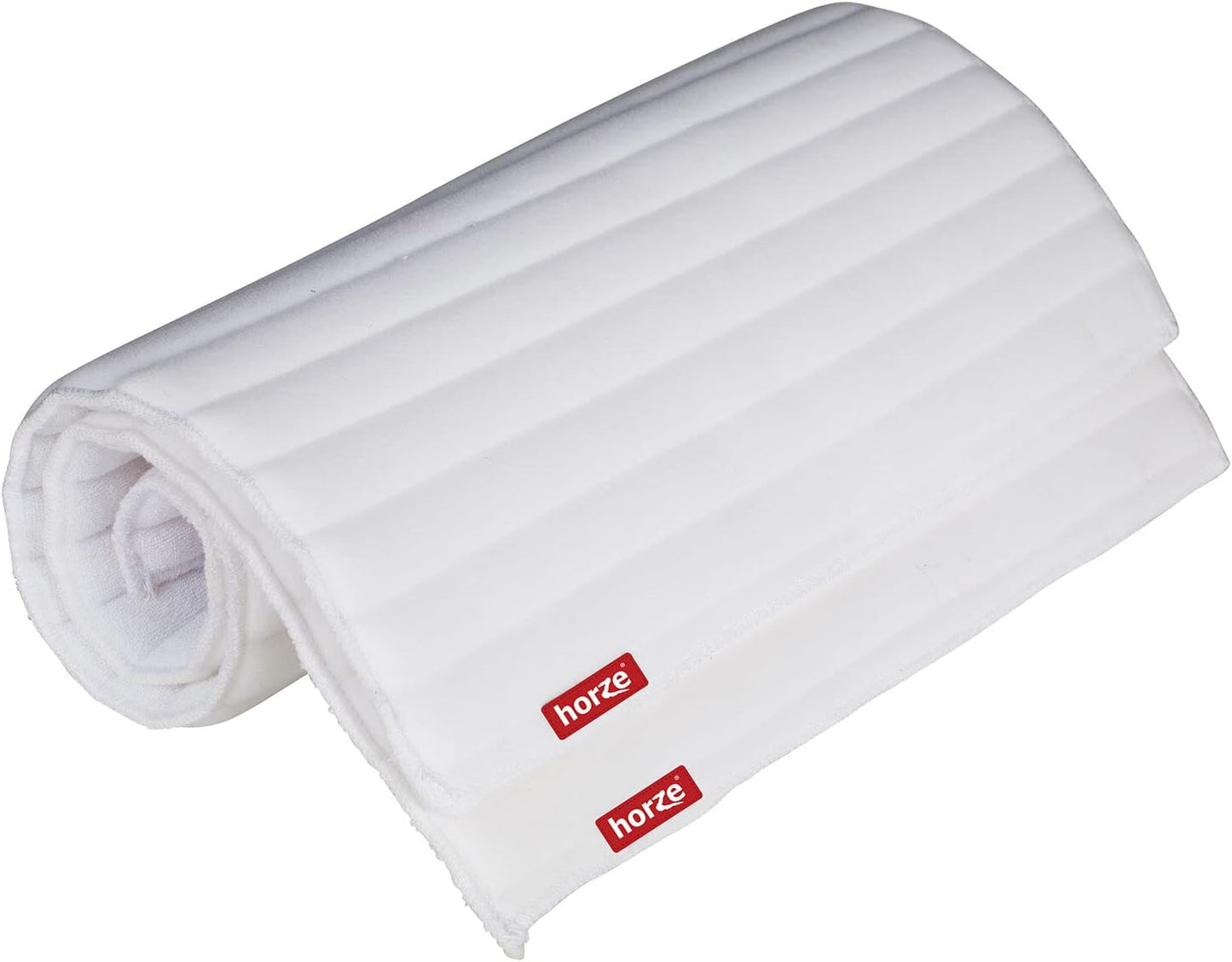 HORZE Rear Leg No Bow Equine Standing Wraps Pair - Off-White - Pony