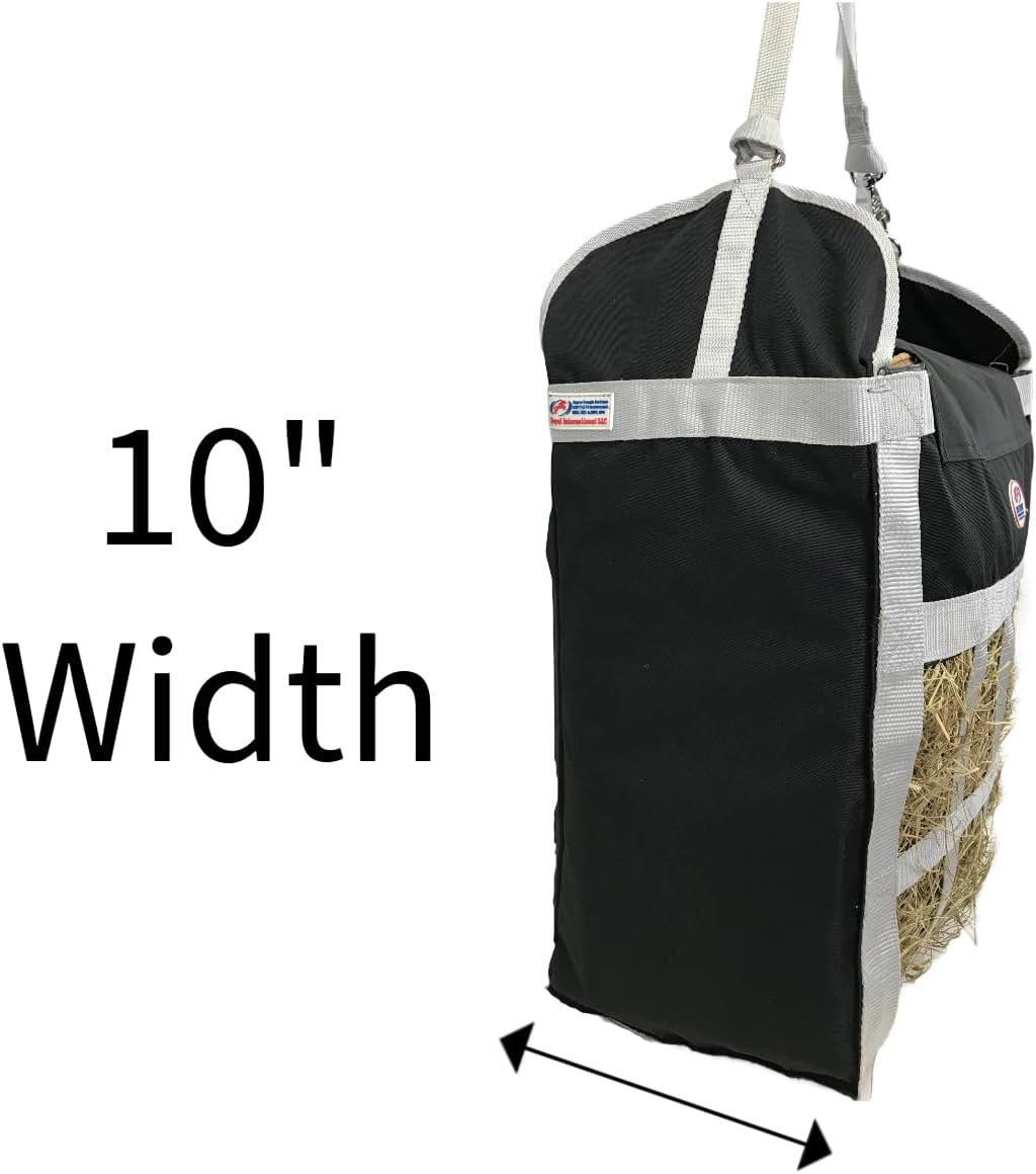 Derby Originals Top Load Hay Bag with Super Tough Bottom and 6 Month Warranty (Black/Grey)
