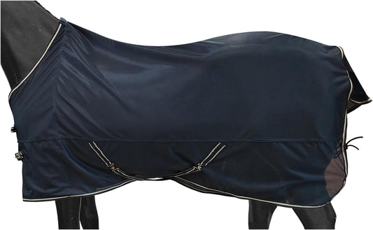 BARN & STABLE Breathable and Tear-Resistant Horse Fly Sheet with UV Protection Equine Summer Sheet Horse Fly Blanket with Removable Web Leg Straps