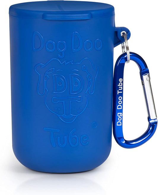 Dog Doo Tube Filled Dog Waste Bag Holders - Reusable Dog Poop Bag Tubes Designed to Keep in Odors and Germs