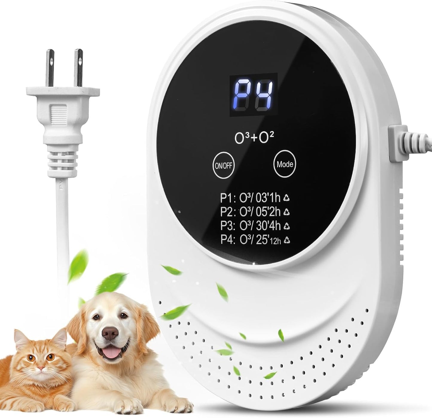 Cat Litter Deodorizer for Litter Box Plug In Air Fresheners for Home Ionizer Air Purifier for Strong Odor Portable Air Cleaner for Bathroom Toilet Living Room Kitchen Pets House Car (1)