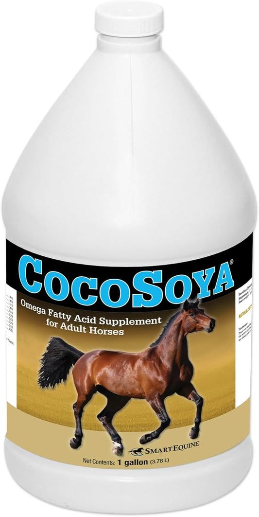 Uckele by SmartEquine CocoSoya Oil | Oil for Skin and Coat | Contains Soybean and Coconut Oil for Overall Coat Shine and Horse Health | Nourishing Fatty Acids for a Lustrous Appearance | 1 Gallon