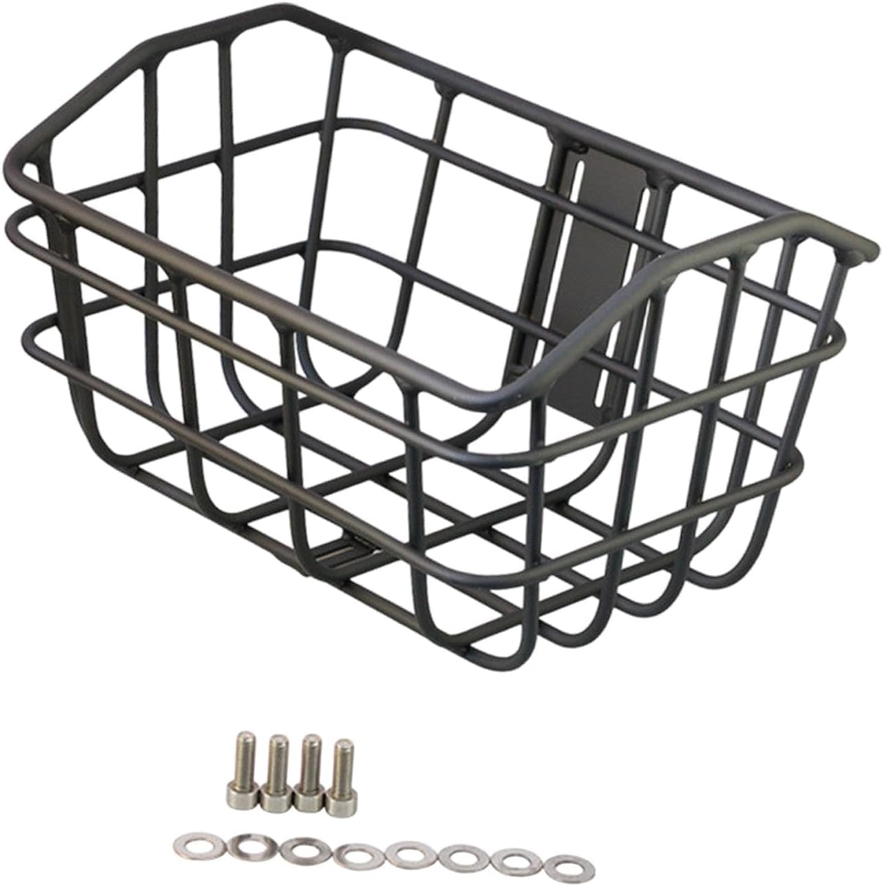 Basket Black Front Sturdy Construction Aluminum Alloy Large Capacity Accessories Cargo Container for Pet Transport