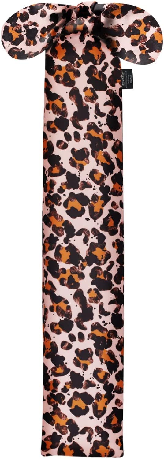 Harrison Howard Stretchy Tail Bag Breathable Horse Tail Guard Slip on Design Protect Horse Tail 2 Strand Closure Straps Keep Tail Clean & Protected 22" L Length Makes Grooming Easy-Leopard Print