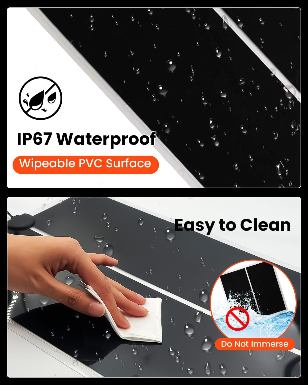 MQ Reptile Terrarium Heat Pad with LCD Digital Aquarium Thermometer, 11 x 16.5in Power Adjustment Under Tank Heater Mat for Pets, Small Animals, Seedling, 20W