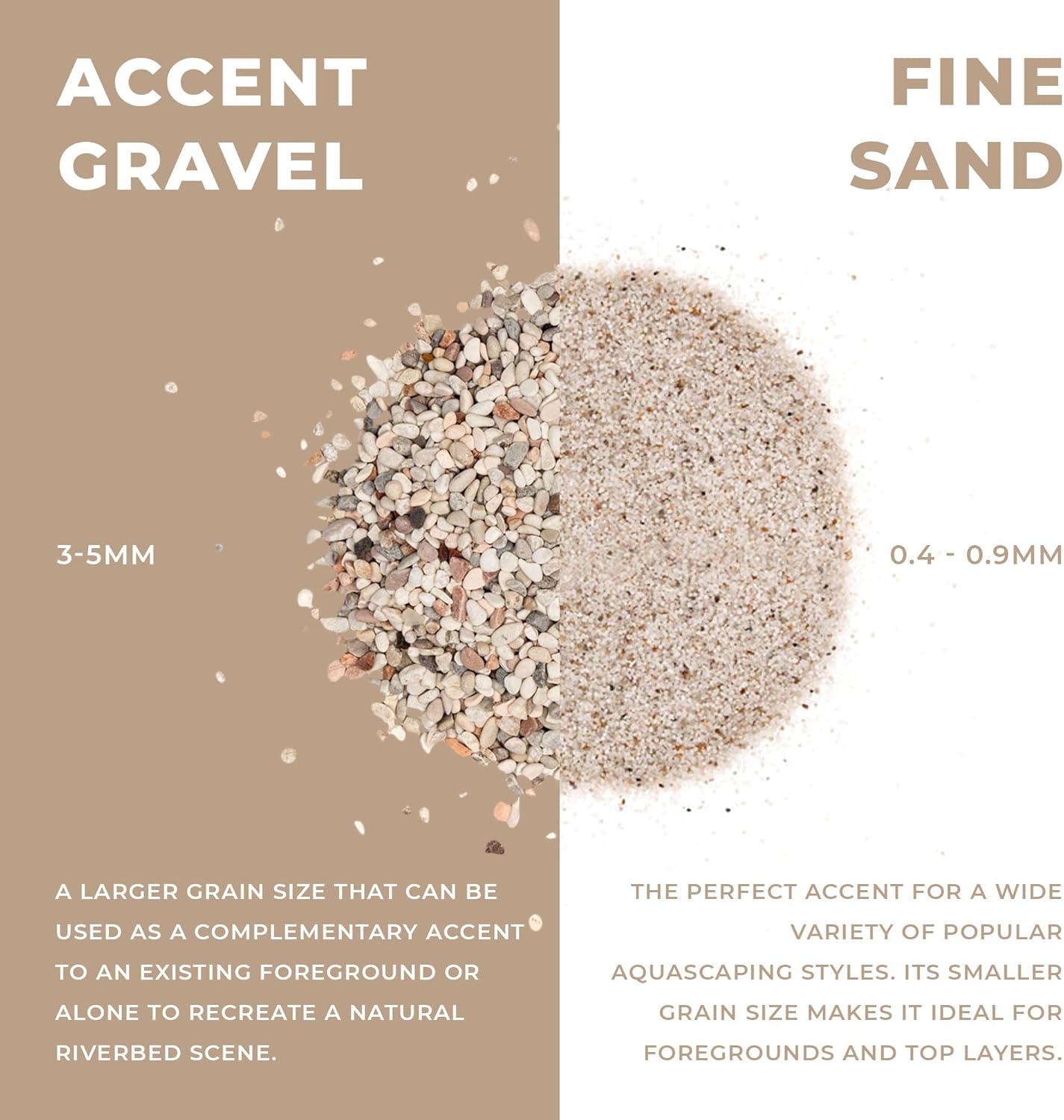 Ultum Nature Systems Controsand Tahoe Aquarium Sand (8L) - Aquarium Sand for Freshwater Tank - Substrate for Live Freshwater Shrimp - Substrate for Planted Aquarium - Versatile Aquarium Substrate