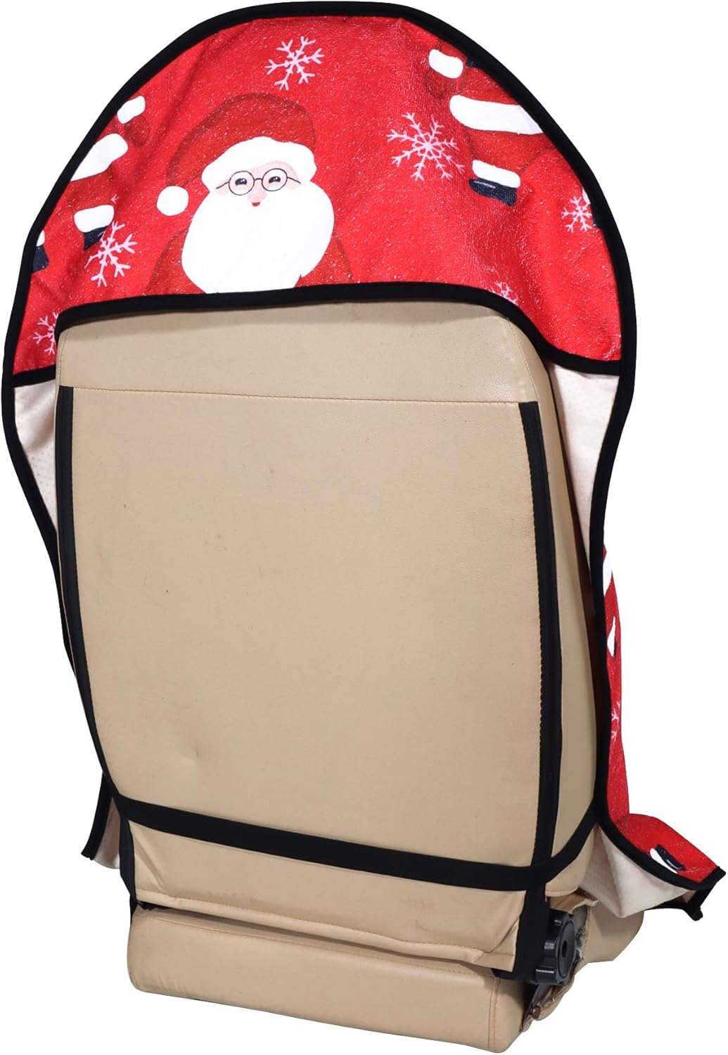 Car Seat Cover Protector Front Seats,for Gym Workout,Running,Swimming,Beach and Hiking,Waterproof Sweat Towel Bucket Seat Covers for Cars SUV Trucks (Santa Claus, 2Pcs)