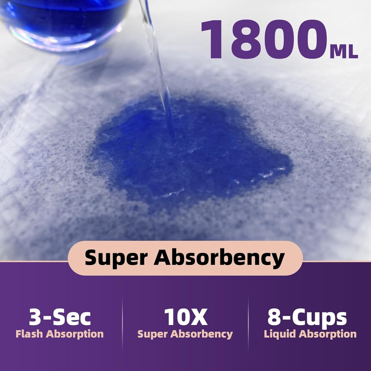 MKISS Bed Pads Disposable 30" x 36" [30 Count] Heavy Duty Absorbent Adults Incontinence Underpad, XL Chuck Pads Leakproof, Extra Large Puppy Training Pee Pad, Waterproof Baby Changing Pad