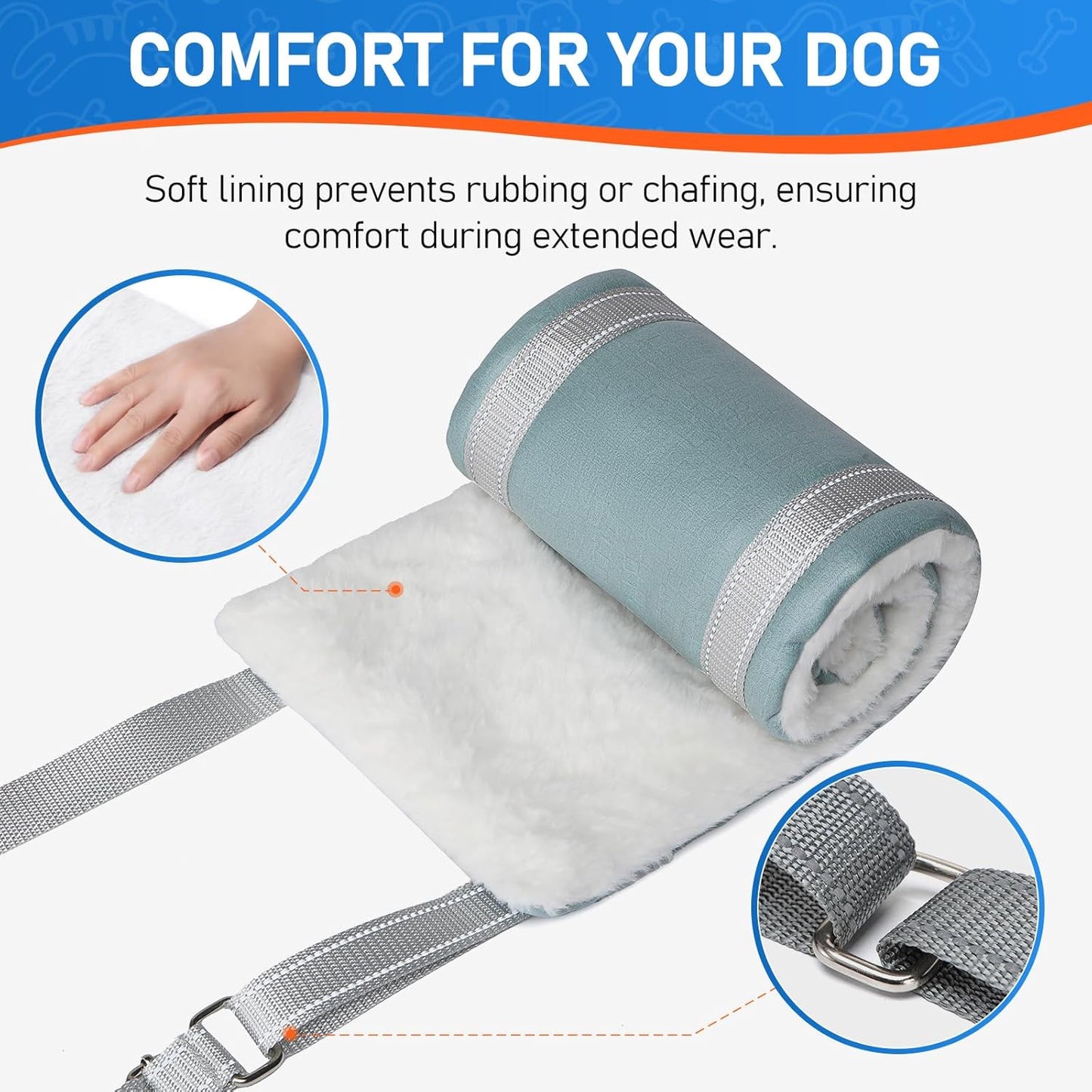 Dog Lift Harness - Adjustable Support Sling for Back Legs