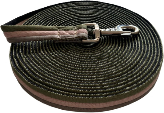 Premium Horse Training Lunge Line with Alloy Trigger Buckle for Accurate Equestrian Training of 26 Foot (8 Meters)