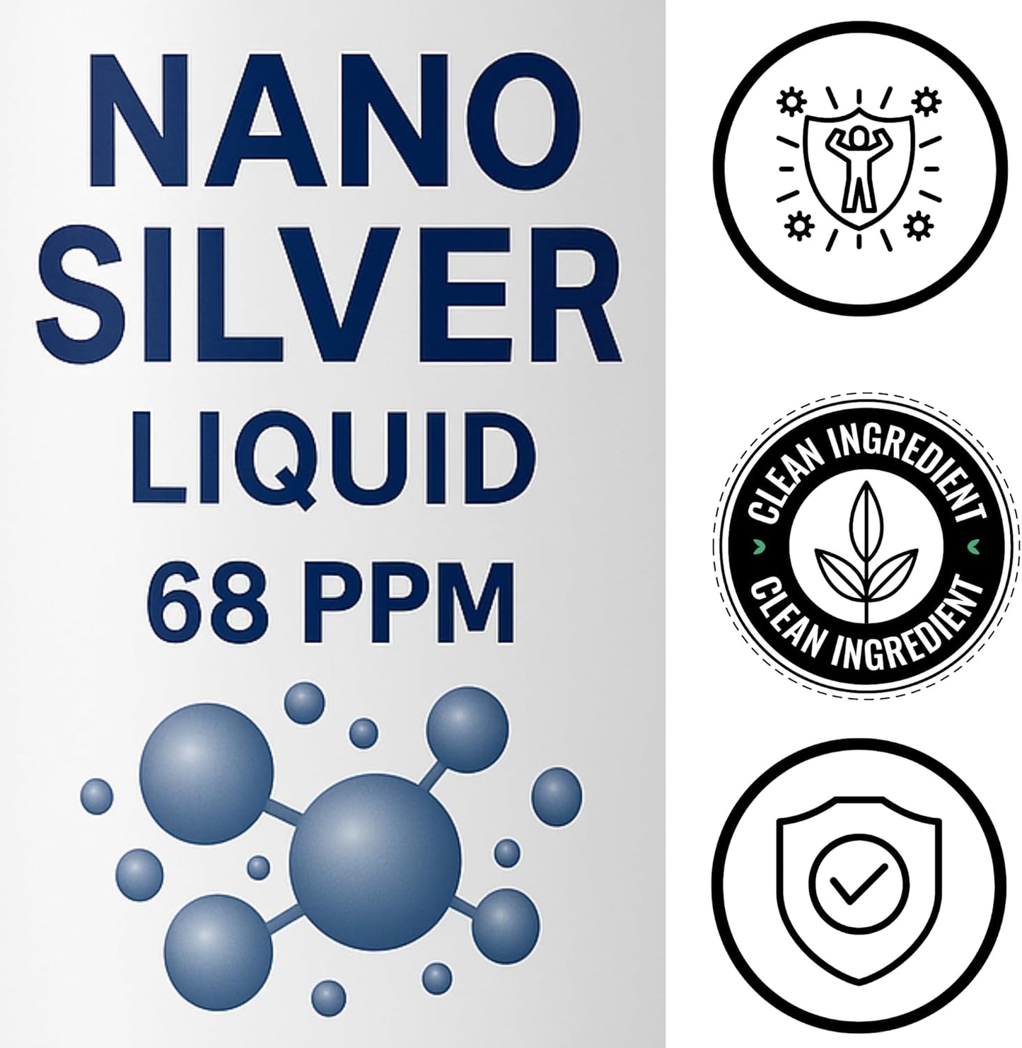 St. George Nano Silver | Collodial Silver Liquid Immune Support Supplement 4 oz.