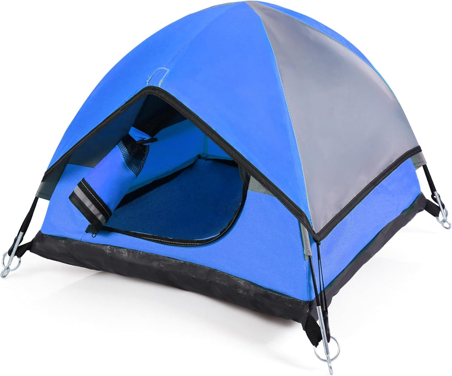Cat Camping Tent, Cat Tent Bed, Pet Tent for Indoor Cat and Small Dog, Mini Tent (Blue, 21 x 21 x 14 Inches)