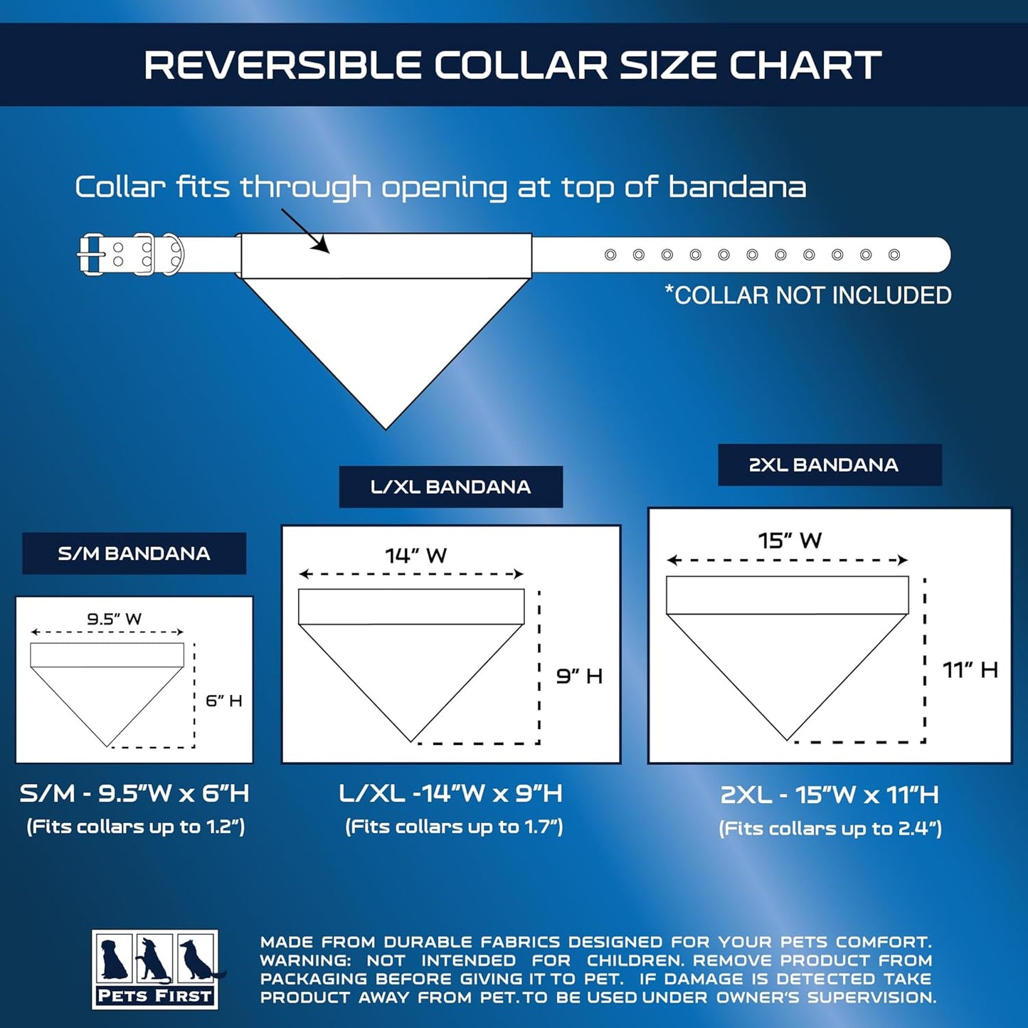 Pets First Collegiate Pet Accessories, Reversible Bandana, Clemson Tigers Size XX-Large