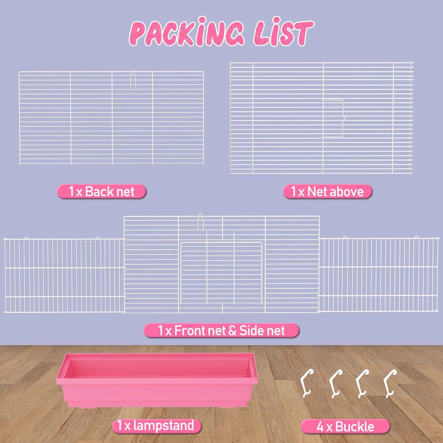 Hamster Cages, Small Animal Travel Cages - Ideal for Temporarily Transporting or Carrying Hamsters, Guinea Pigs, Rats, Parrots, Birds, Squirrels and Other Small Animals.