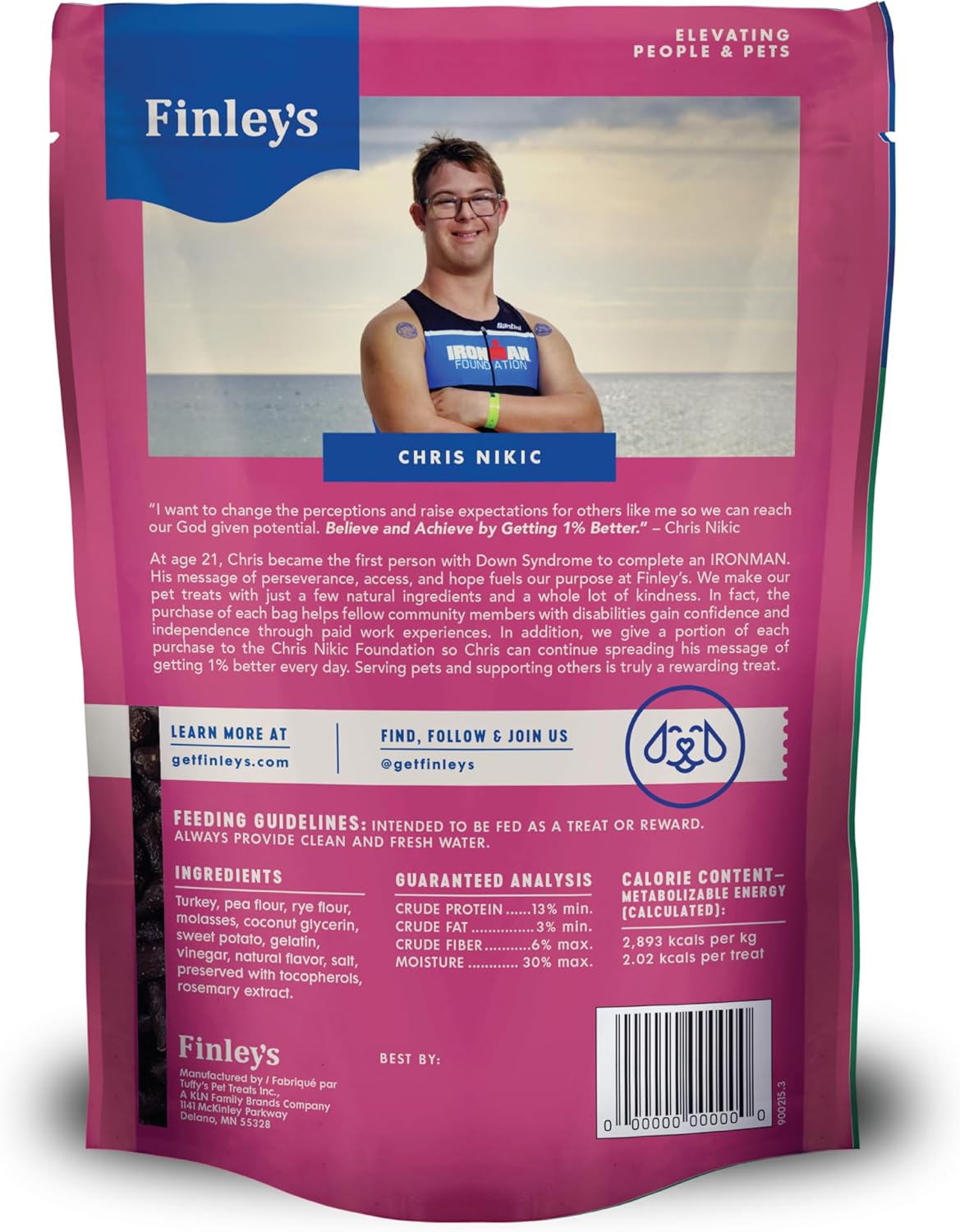 Finley's Turkey Training Bites, Low Calorie, All Natural Soft Chew Dog Treats, 16 Ounce (Pack of 1)