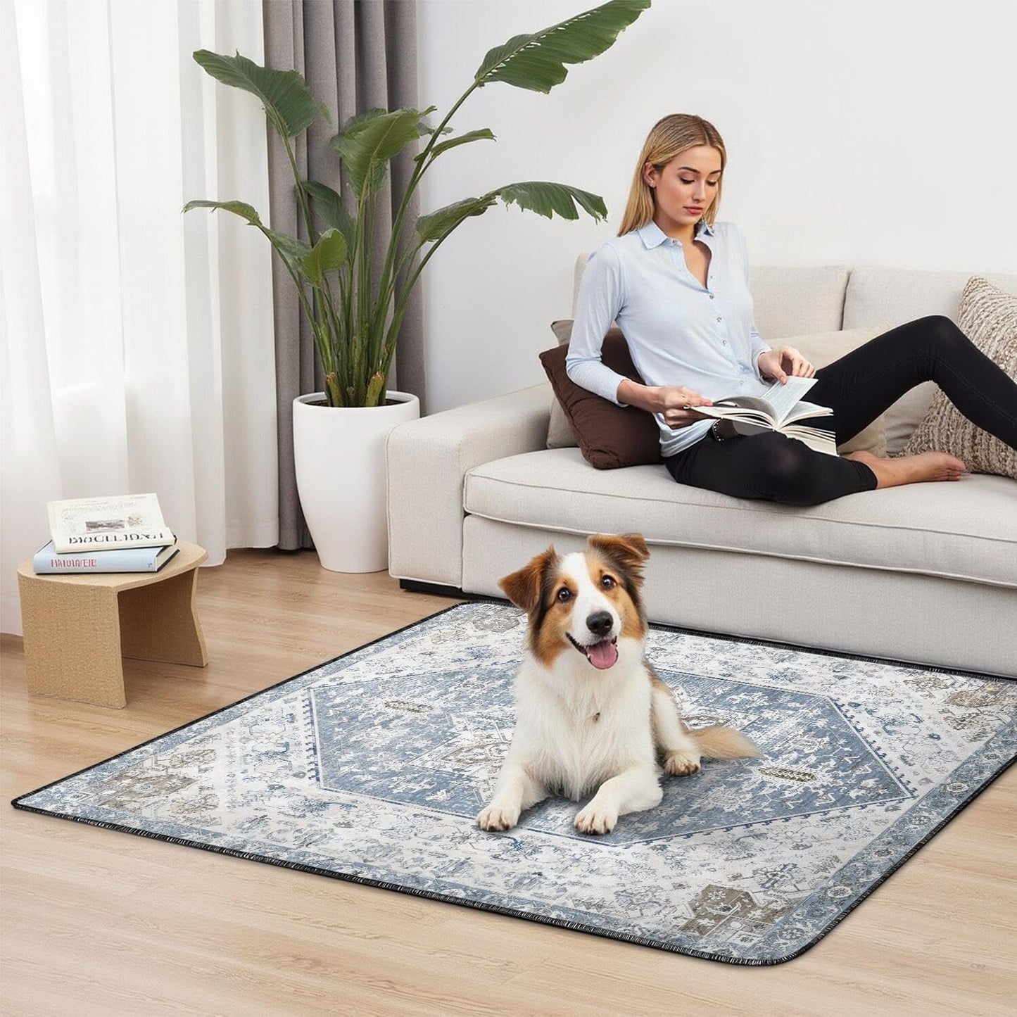 Washable Pee Pads for Dogs 2 Pack, Absorbent Reusable Puppy Pads Waterproof, Leakproof & Non-Slip Whelping Pad, Potty Training Pads for Dogs Playpen Mat 48x48