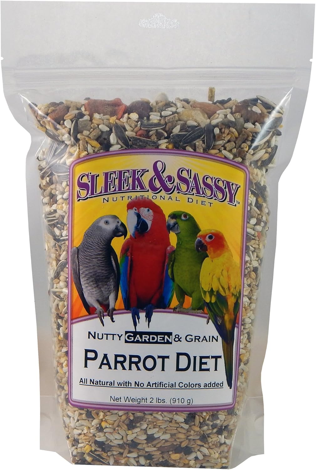SLEEK & SASSY Nutty Garden & Grain Parrot Food (2 lbs.)