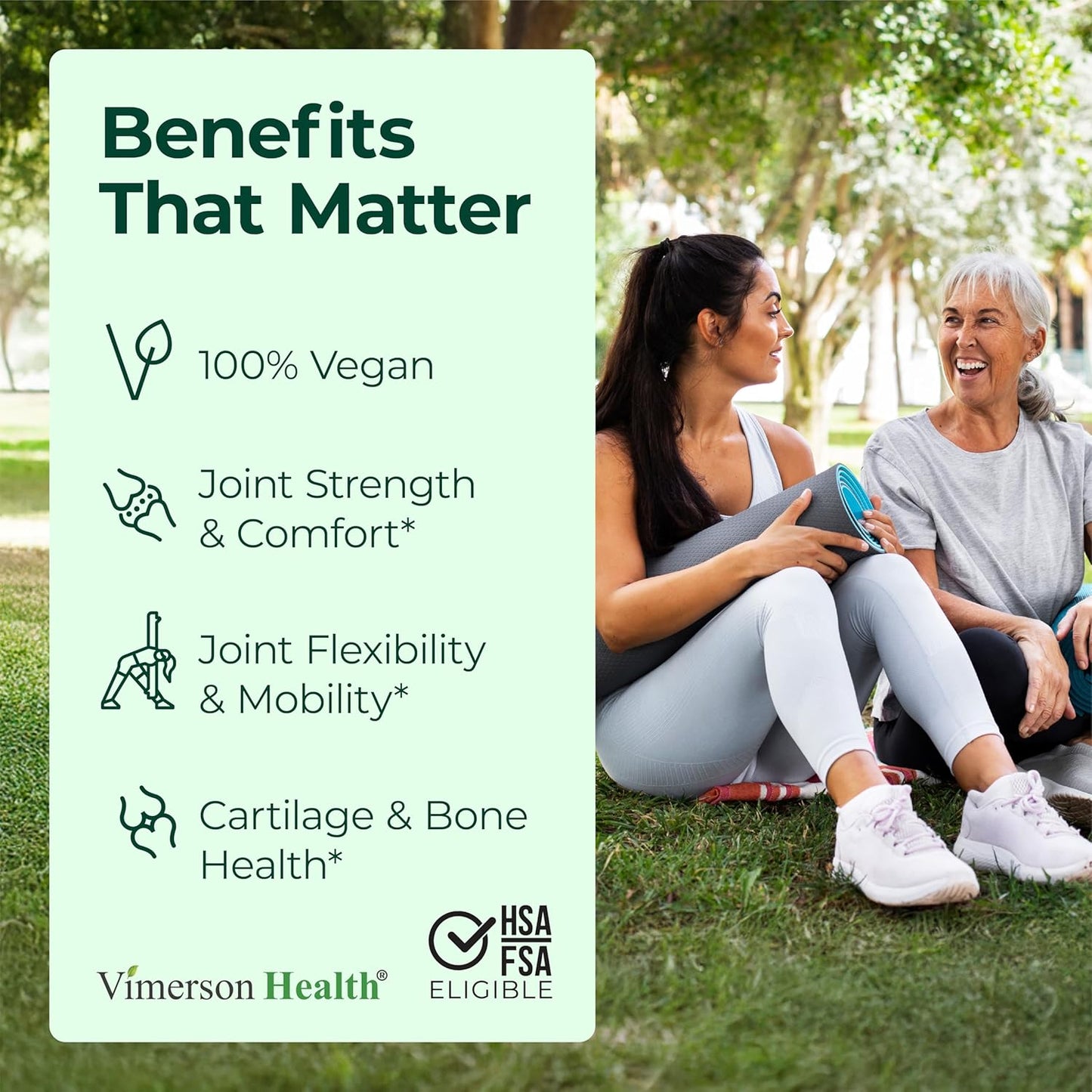 Glucosamine Chondroitin MSM – Joint Support Supplement for Women and Men with Glucosamine Sulfate 1500 mg, Chondroitin and MSM – for Cartilage, Joint Health and Flexibility – 2 Pack, Vegan