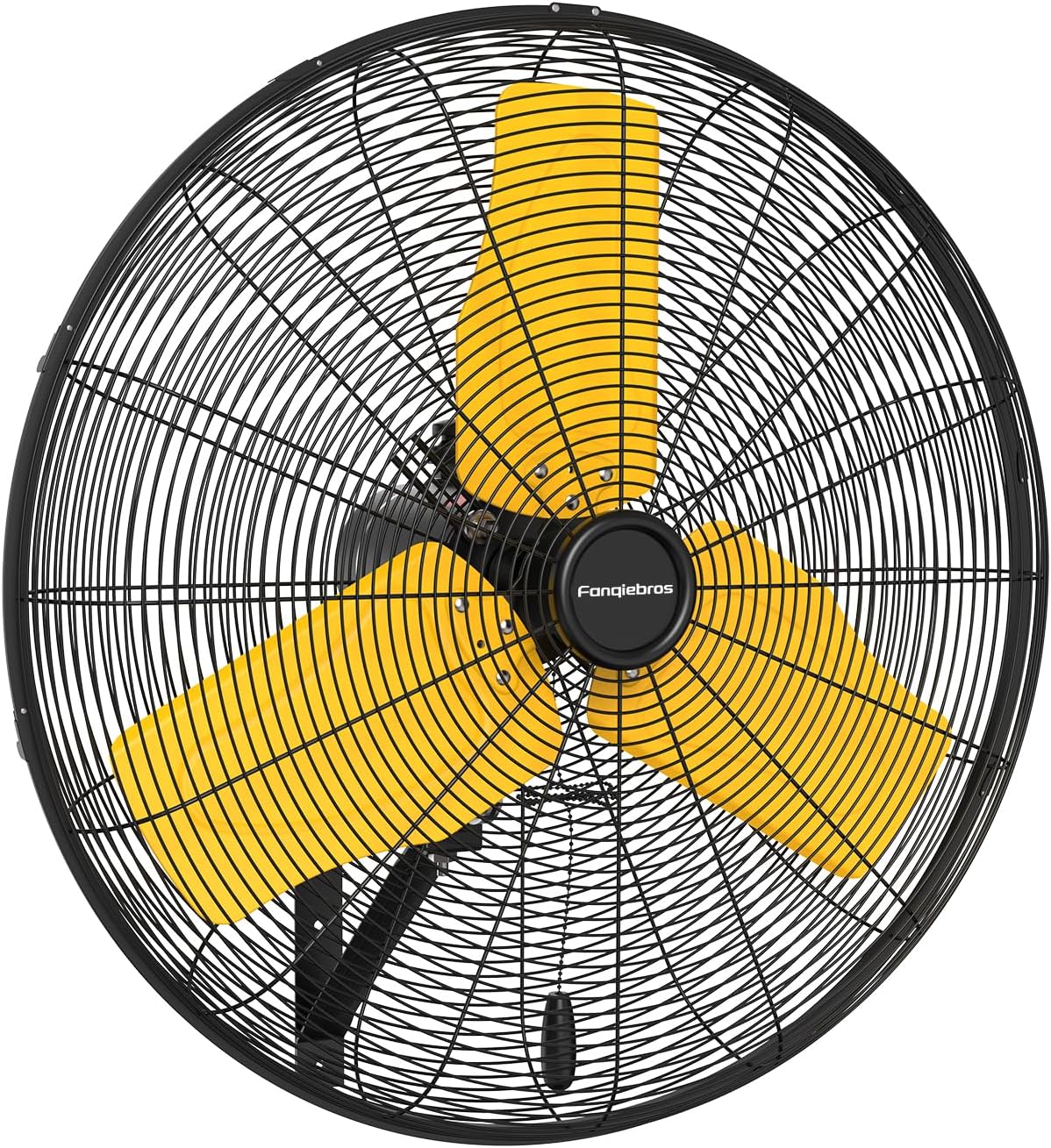 Pro 9500 CFM 24" Outdoor IP44 Waterproof Wall Mount Fan, 3-Speed Oscillating Metal Fans with Enclosure Motor, Heavy Duty Wall Fan for Patio, Warehouse, Garage, and Jobsite