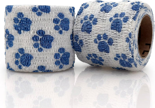 PetFlex Paw Pack – Flexible Self-Adhering Elastic Bandage for Wound Care – First Aid Wrap for Small Animals Like Dogs, Cats, and Other Pets - 2 inch, 2 Rolls