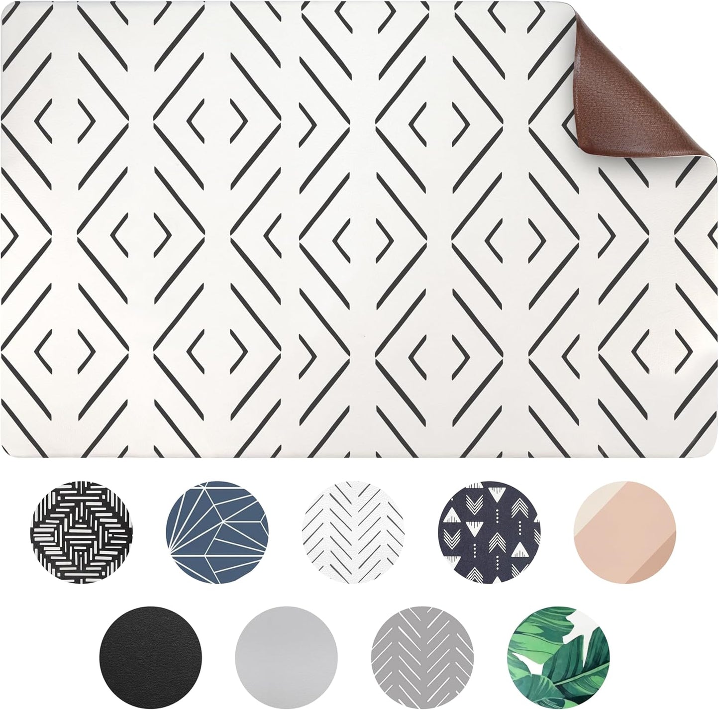 NALALAS Dog Mat for Food and Water, Cat Feeding Mat | Waterproof Dog Bowl Mat | Non-Slip Pet Food Mat for Floors | Pet Mats for Food and Water | Easy to Clean