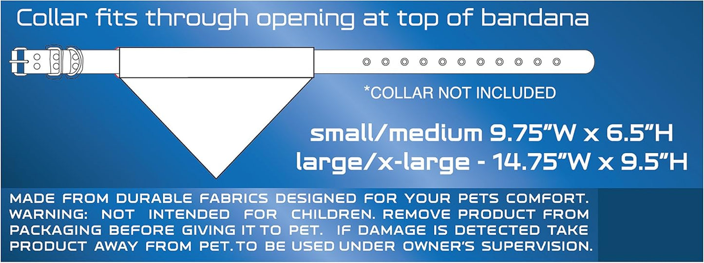 Pets First Collegiate Pet Accessories, Reversible Bandana, Kentucky Wildcats, Small/Medium