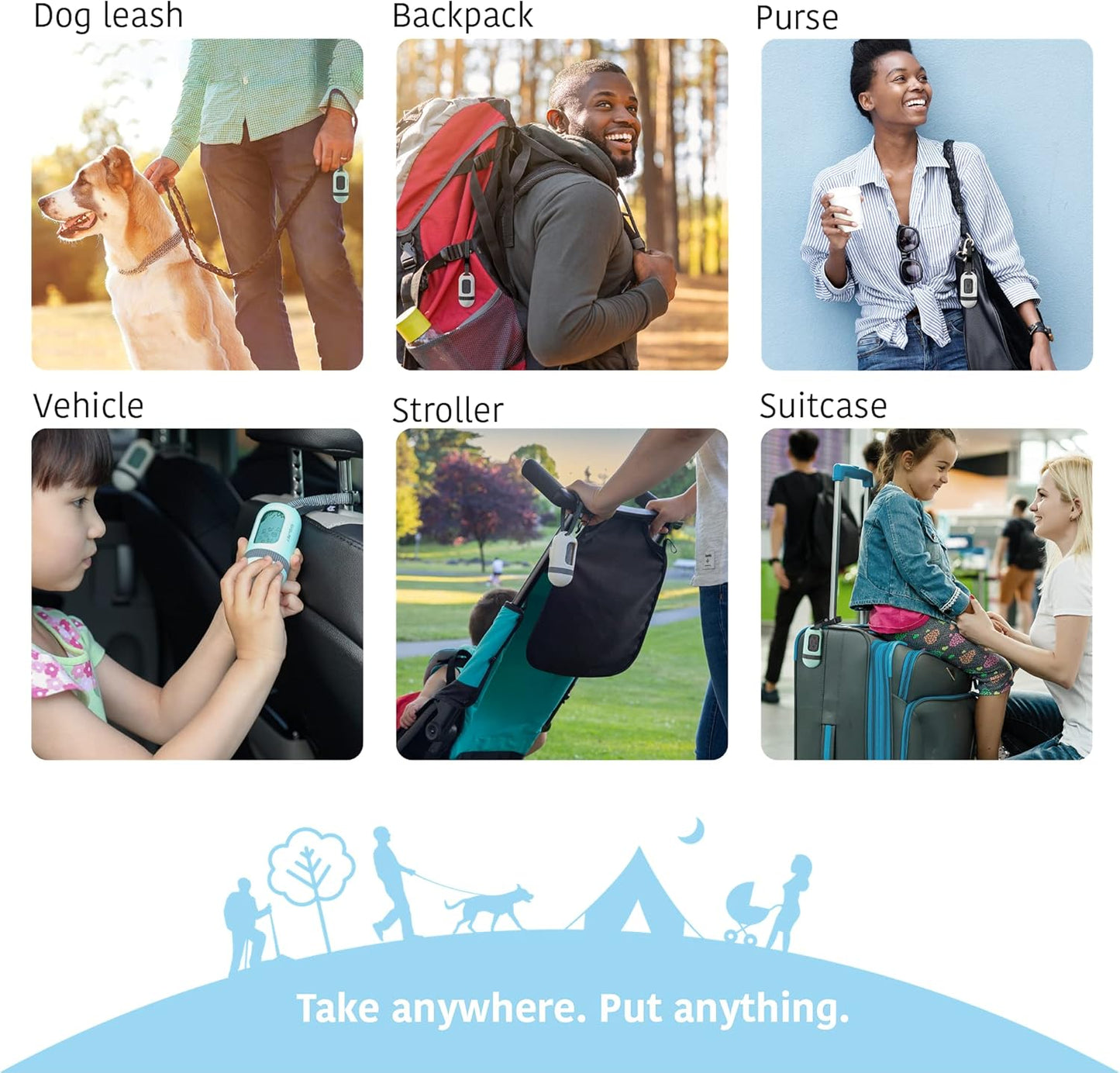 SVD.PET Dog Poop Bag Dispenser, Retractable Waste Bag Fits Any Dog Leash, Drop-Proof Poop Bag Holder, Doggy Walking Accessory (Pearl White)