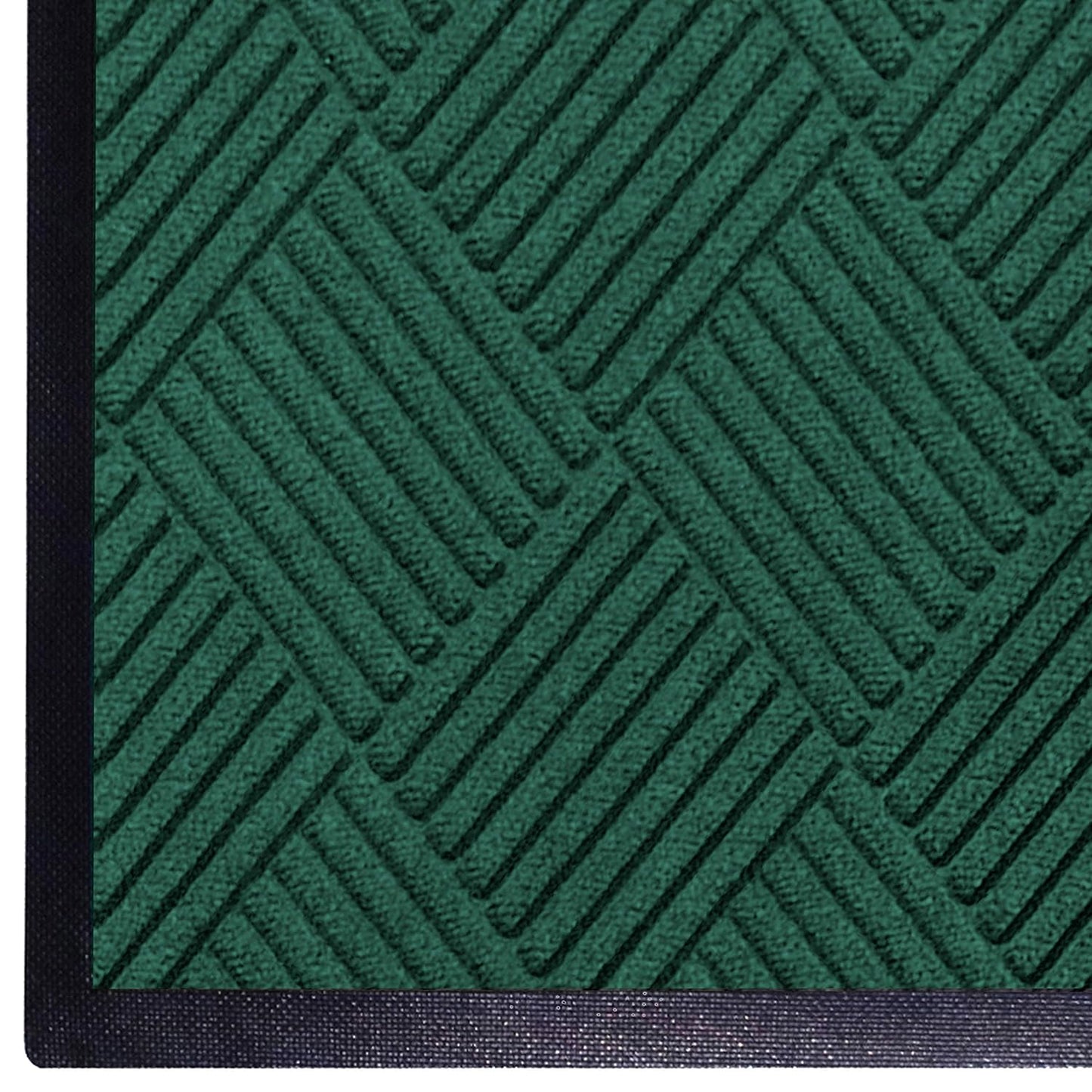 M+A Matting WaterHog Diamond | Commercial-Grade Entrance Mat with Rubber Border – Indoor/Outdoor, Quick Drying, Stain Resistant Door Mat (Evergreen, 3' x 4')