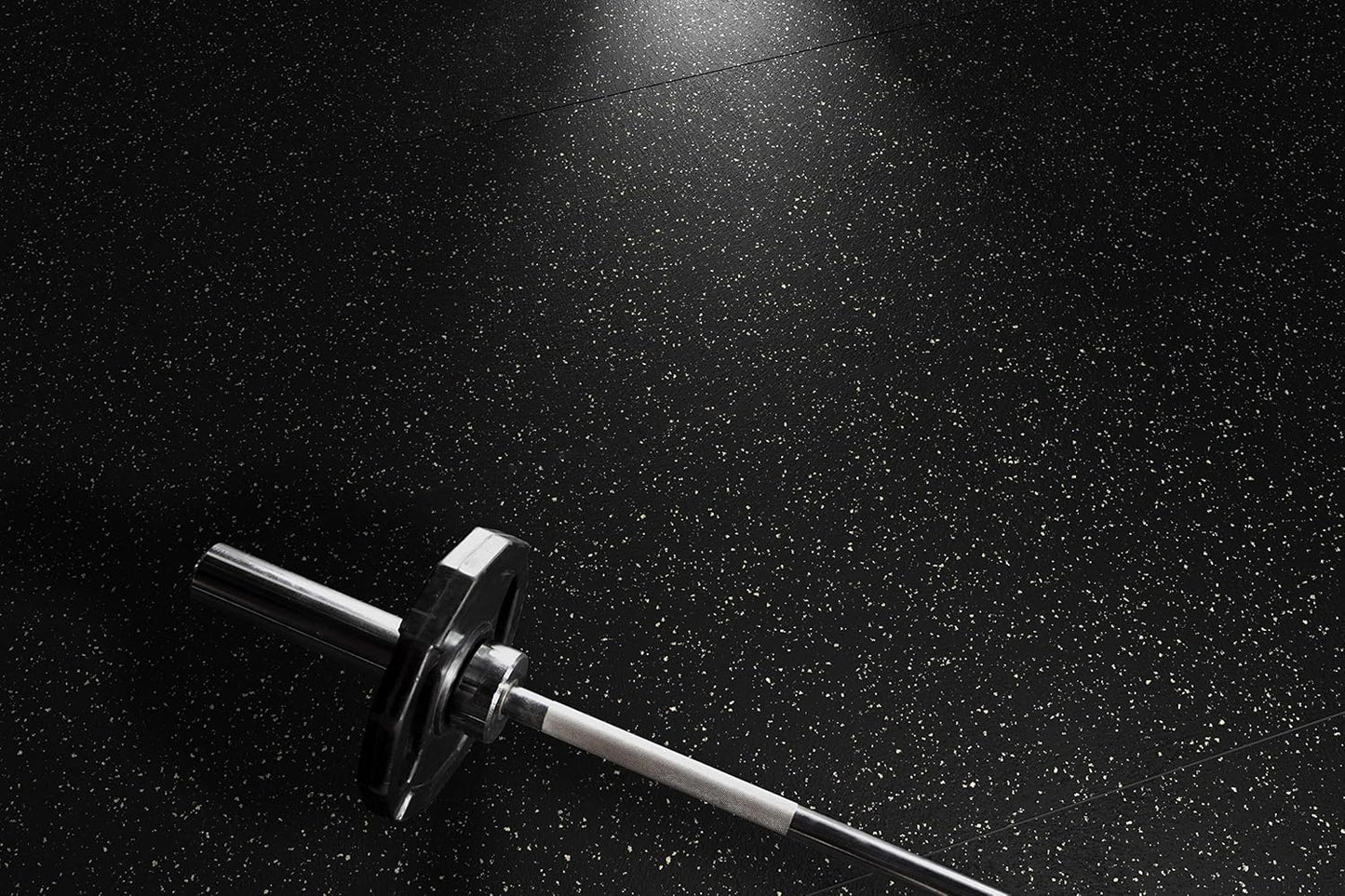 Playsafer Genaflex Rubber Gym Floor Mat, Heavy Duty Commercial Protective Gym Flooring Roll - 8mm Thick (4' X 6', Black)